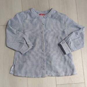 Striped Blue Kids Shirt 6X Nautical Long Sleeve